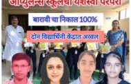 मांडवे बुद्रुक येथील ऑप्युलन्स स्कूलची यशस्वी परंपरा कायम: बारावीचा १०० टक्के निकाल/दोन विद्यार्थिनी केंद्रात अव्वल 
