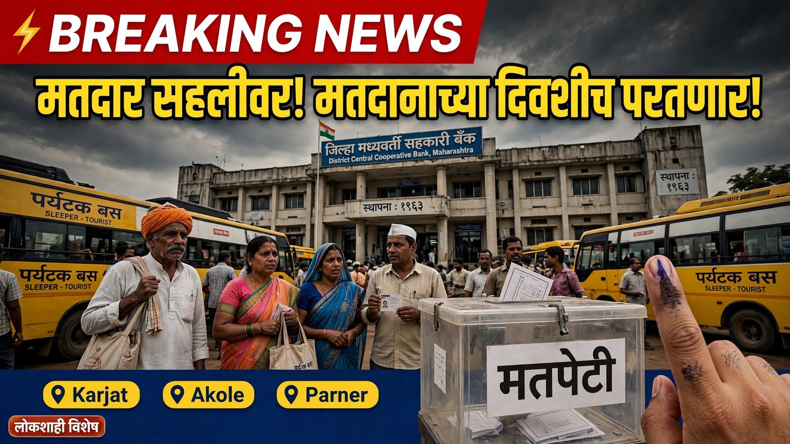 जिल्हा बँकेच्या निवडणुकीत मतदार सहलीवर; मतदानाच्या दिवशीच परतणार! कर्जत, अकोले, पारनेरमध्ये चुरशीच्या लढती